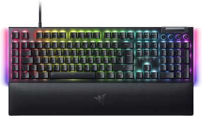Клавіатура механічна Razer BlackWidow V4, 114key, Yellow Switch, USB-A, EN/RU, RGB, чорний