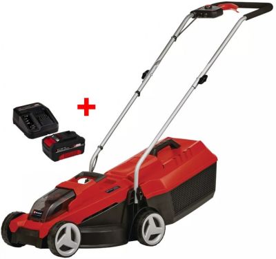 Газонокосарка акумуляторна Einhell PXC GE-CM 18/32 Li Kit 18В акб 1х4.0А·год 32см 25л 30-70мм 8.5кг