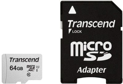 Карта пам'яті Transcend microSD   64GB C10 UHS-I U1 High Endurance (85TB)
