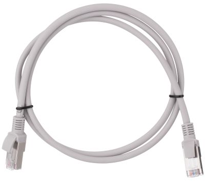 Патч-корд 2E САТ 5e, FTP, 0.50м, 26AWG, RJ45, 7/0.16, Cu, LSZH, сірий
