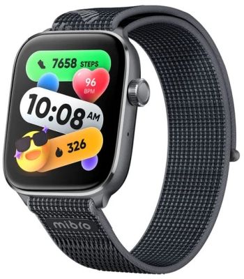 Смарт-годинник Mibro Fit 44мм, 1.75", 390x450, AMOLED, BT 5.3, GPS, 5 ATM, чорний