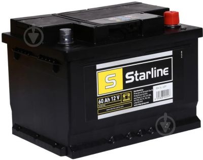 Акумулятор Starline 12В 60А·год 540А R+ (BA SL 60P)