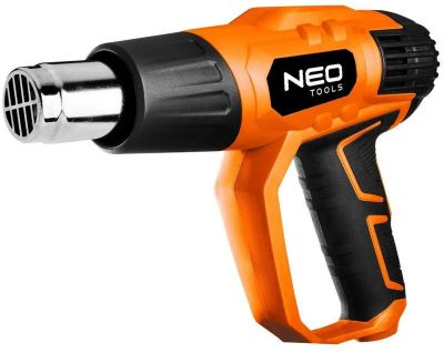 Фен будівельний Neo Tools 2000Вт 70-600°C 300/500л/хв 0.77кг
