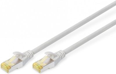 Патч-корд DIGITUS CAT 6a S-FTP, 0,25м, AWG 26/7, Cu, LSZH, сірий