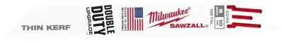 Полотно пиляльне для шабельної пилки Milwaukee GP універсальне, крок зуба 2.5ммх150мм, 5шт