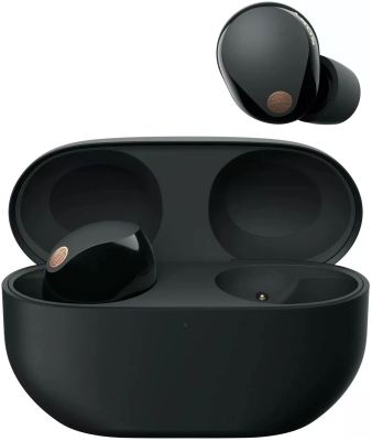 Навушники TWS Sony WF-1000XM5 BT 5.3, ANC, Hi-Res, IPX4, SBC, AAC, LDAC, LC3, Mic, Чорний