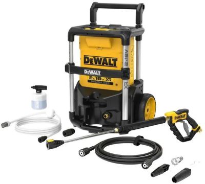 Мінімийка високого тиску акумуляторна DeWalt XR 2х18 В 165бар 300л/год шланг 6м 10.9кг без АКБ та ЗП