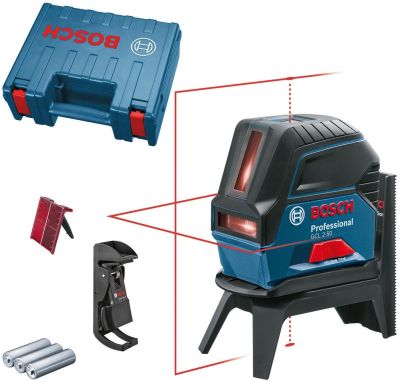 Нівелір лазерний Bosch Professional GCL2-50 до 20м ±0.3мм/м червоний промінь +RM1+BM3 чохол мішеннь
