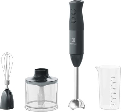 Блендер Electrolux заглибний 600Вт, 3в1, чаша-600мл, чопер, чорний
