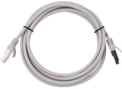 Патч-корд 2E САТ 5e, FTP, 3м, 26AWG, RJ45, 7/0.16, Cu, LSZH, сірий