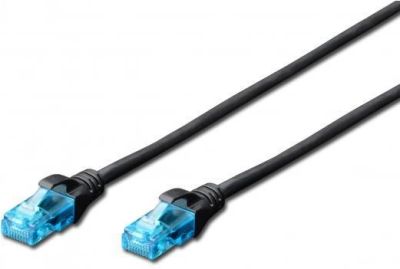 Патч-корд 2E CAT 5e, UTP, 5м, 26AWG, RJ45, 7/0.16, Cu, LSZH, чорний