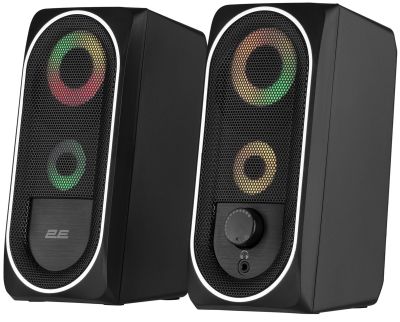 Акустична система 2E PCS234 RGB, 2.0, USB, Black