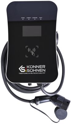 Станція заряджання електромобілів Konner&amp;Sohnen KS X32/3, 400В, 32А, 22кВт, 3 Фази, Type 2, IP54, 12
