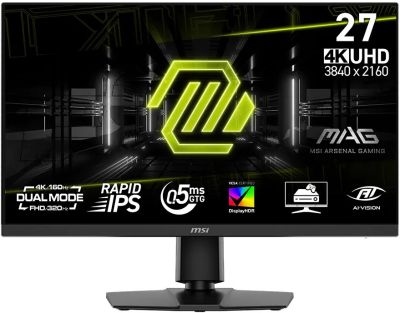 Монітор MSI 27" MAG 272URDF-E16 2xHDMI, DP, 2xUSB, Audio, IPS, 3840x2160, 160Hz, 0.5ms, sRGB 131%, F