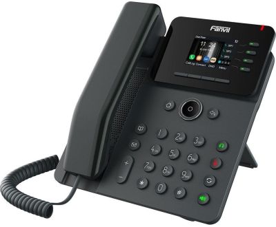 Телефон IP Fanvil V61G 2xGE LAN, VPN L2TP, 4 SIP line, 4 Line key, SW Linux, PoE, 2.4" кольоровий ди