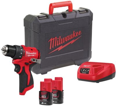 Шурупокрут-дриль акумуляторний Milwaukee M12 BLDDRC-202C 12В 2х2А·год 40Нм 0-550-1700об/хв ЗП C12C к