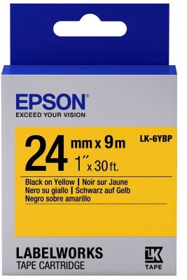 Картридж зі стрічкою Epson LK6YBP принтерів LW-600P/LW-700/LW-Z710/LW-900P/LW-1000P/LW-Z5000BE Paste