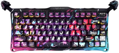 Клавіатура магнітна GravaStar Mercury V75 Pro 80keys, Magnetic Jade Gaming, 8K, USB-A, RGB, Neon Gra