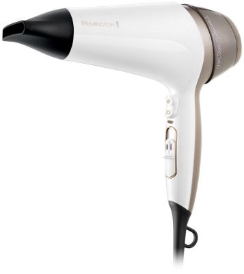 Фен Remington Thermacare Pro, 2200Вт, 3 режими, дифузор, іоніз-я, хол. обдув, турбо режим, біло-кори