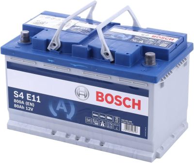 Акумулятор Bosch S4 12В 80Аг 800А R+ (0 092 S4E 111)