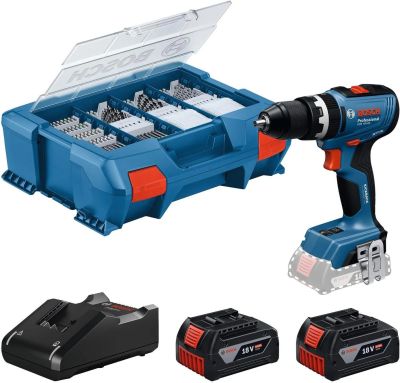 Шурупокрут-дриль ударний акумуляторний Bosch Professional GSR 18V-65 18В 2х4А·год 31·63·76Нм 0-550/0