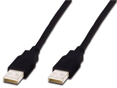 Кабель DIGITUS USB-A (M/M) заряджання/синхронізації, 3м, чорний