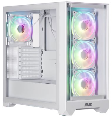 Корпус 2E GAMING Dominator Pro G2302W, без БЖ 2xUSB3.0, 1xUSBType-C, 4x120мм ARGB, VGA 380мм, LCS re