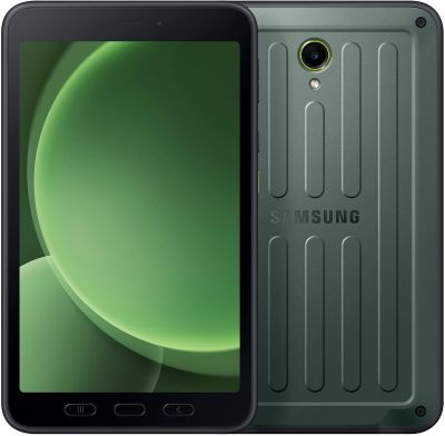 Планшет Samsung Galaxy Tab Active 5 (X306) 8" 6ГБ, 128ГБ, 5G, 5050мА•год, Android, чорний зелений