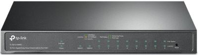 Комутатор TP-LINK TL-SG1210MPE 10xGE (8xPoE), 1xSFP, 123Вт, WebSmart