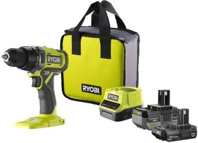Шурупокрут-дриль акумуляторний Ryobi ONE+ RDD18-2C415S 18В 1х4А·год 1х1.5А·год ЗП 52Нм 450·1750об/хв