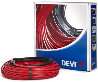 Кабель нагрівальний Devi Deviflex 18T двожильний для систем опалення 0.9м кв, 7.3м 130Вт 230В