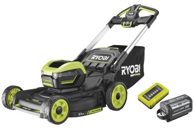 Газонокосарка акумуляторна Ryobi Max Power RY36LMXSP53A-160 36В акб 1х6А·год 53см 70л 20-100мм самох