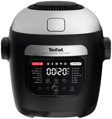 Мультиварка-мультипіч Tefal Multicook Actifry, 1334Вт, чаша-6л, сенсорне керув., 14 програм, метал/п