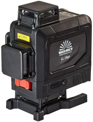 Нівелір лазерний Vitals Professional LL 16go до 50м ±0.3мм/м зелений промінь 2 вертикаль 120° 2 гори