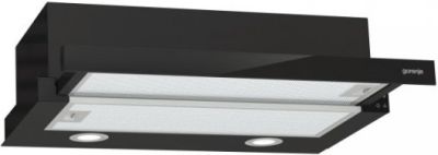 Витяжка Gorenje телескопічна, 60см, 450м.куб/год, чорний