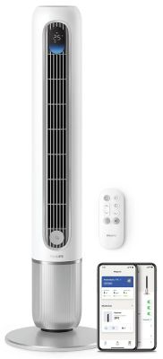 Вентилятор Philips колонний Series 7001, 31Вт, пульп ДУ, режим " Бриз", сенсорний дисплей, таймер, б