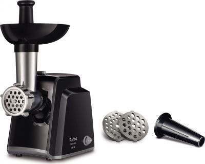 М'ясорубка Tefal Classic, 1400Вт, 1.7кг/хв, 2 решітки, насадка для ковбас, пластик, чорний
