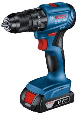 Шурупокрут-дриль ударний акумуляторний Bosch Professional GSB 185-LI 18В 2х2.0А·год 50Нм 500·1900об/