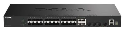 Комутатор D-Link DGS-1530-28SC 20xSFP, 4xSFP+/10GE, Керований, L2+