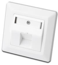 Настінна розетка 2E CАТ 6 FTP, 1xRJ45, 8P8C, для прихованої проводки