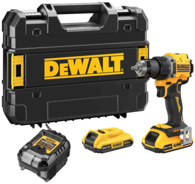 Шурупокрут-дриль акумуляторний DeWALT XR Li-Ion 18В акб 2х2А·год 74Нм 0-450·0-1650об/хв кейс TSTAK,
