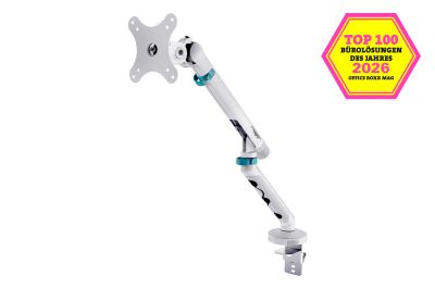 Кріплення DIGITUS Monitor Clamp, до 35"/10кг, з нахилом, поворотом, біле
