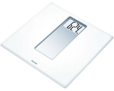 Ваги Beurer підлогові, 150кг, СR2032x1 в комплекті, пластик, білий
