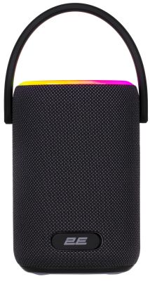 Портативна акустична система 2E SoundXDrum 50Вт, BT 5.3, TWS, RGB, PowerBank, IPX7, Чорний