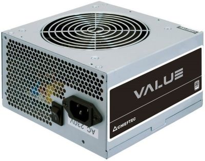 Блок живлення CHIEFTEC Value  (400W), >80%, 80+ White(230V Only), 120мм, 1xMB 24pin(20+4), 1xCPU 8pi