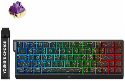 Клавіатура MCHOSE Ace 68 Hall Effect Ultra Esports, TTC Dragon Lord Magetic, 8K, USB-A, RGB, Black T