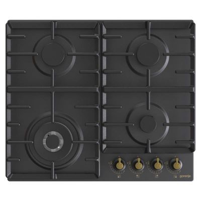 Варильна поверхня Gorenje газова, 60см, чавун, чорний