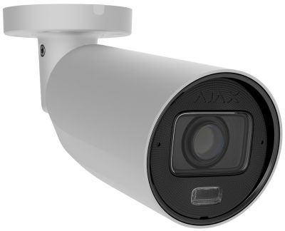 IP-камера дротова Ajax BulletCam HLVF 5 MP White, 2.8–12 мм, PoE, True WDR, IP67, ІЧ 60 м, LED 40 м,