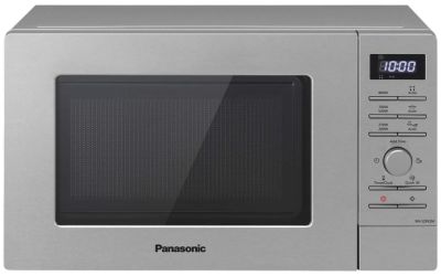 Мікрохвильова піч Panasonic, 20л, електр.управл., 800Вт, дисплей,відкриття кнопкою, сріблястий (сіри