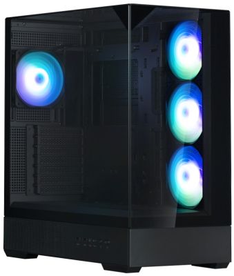 Корпус Zalman P40 Prism Plus без БЖ, 2xUSB3.0, 1x Type C, 3x120мм ARGB Reverse,  1x120мм ARGB, VGA 4